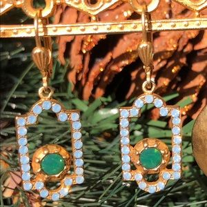 Catherine Popesco 14k Gold Plated Earrings NWOT